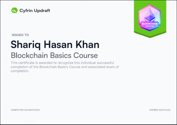 Blockchain Basics Badge